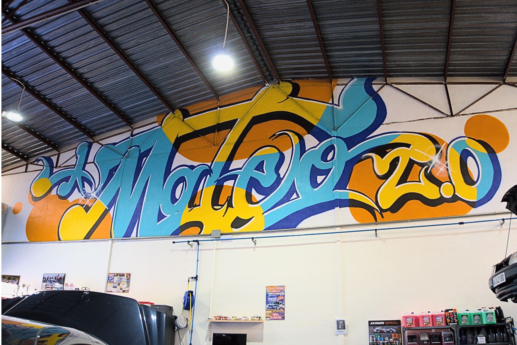 Mural pintado de Talleres Mateo 2.0